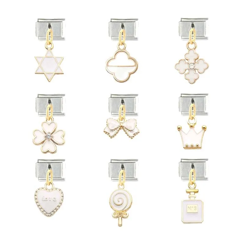 Italian Stainless Steel Bracelet DIY Module White Series Pendant 9mm Cute Fresh Custom Jewelry for Women Chains personalized
Italian Stainless Steel Bracelet DIY Module White Series Pendant 9mm Cute Fresh Custom Jewelry for Women Chains personalized