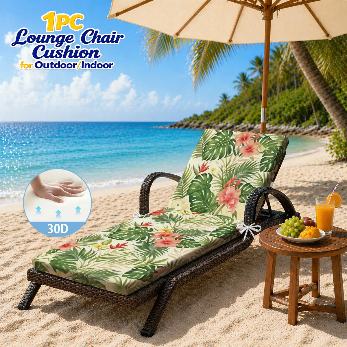 Hawaiian Beach Chair Cushion,Outdoor Lounger Cushion,Indoor Extra-Thick Lounger Cushion,Lightweight Portable Beach Lounger Pad!!
Hawaiian Beach Chair Cushion,Outdoor Lounger Cushion,Indoor Extra-Thick Lounger Cushion,Lightweight Portable Beach Lounger Pad!!