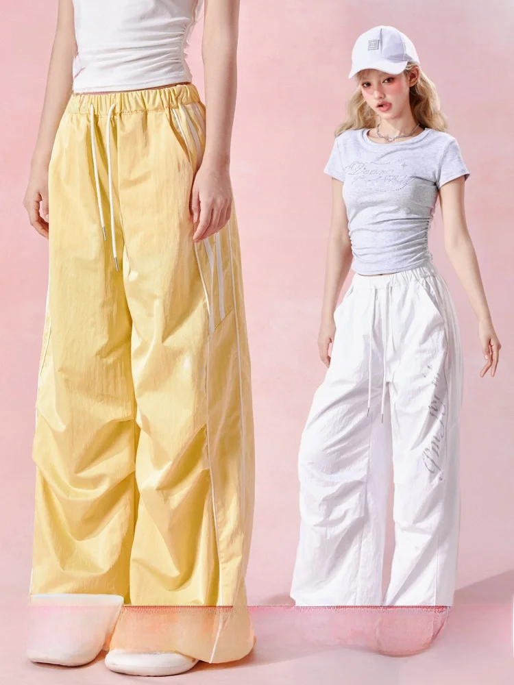 GirlyFancyClub Faionable Umbrella Soldier Pants Women's Loose Casual Summer Wide Leg Pants Street Sle Printed Straight Leg
GirlyFancyClub Faionable Umbrella Soldier Pants Women's Loose Casual Summer Wide Leg Pants Street Sle Printed Straight Leg