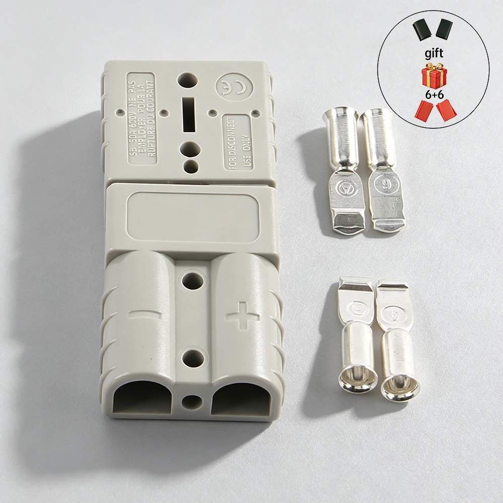 50A Double Pole Battery Quick Connect Disconnect Connector Set 600V DC Power Connect Plug for Solar RV Forklift
50A Double Pole Battery Quick Connect Disconnect Connector Set 600V DC Power Connect Plug for Solar RV Forklift