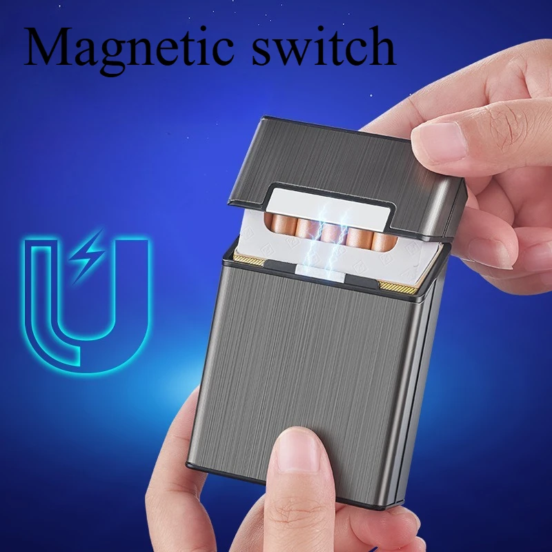 Portable Waterproof Cigarette Box with 20 Capacity Alloy Magnetic Buckle Flip Storage Box for Men's Small EDC Tools Gift
Portable Waterproof Cigarette Box with 20 Capacity Alloy Magnetic Buckle Flip Storage Box for Men's Small EDC Tools Gift