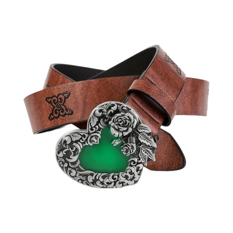 Пояс для девочек и женщин с пряжкой из драгоценных камней и декоративным поясом с тиснением
Пояс для девочек и женщин с пряжкой из драгоценных камней и декоративным поясом с тиснением