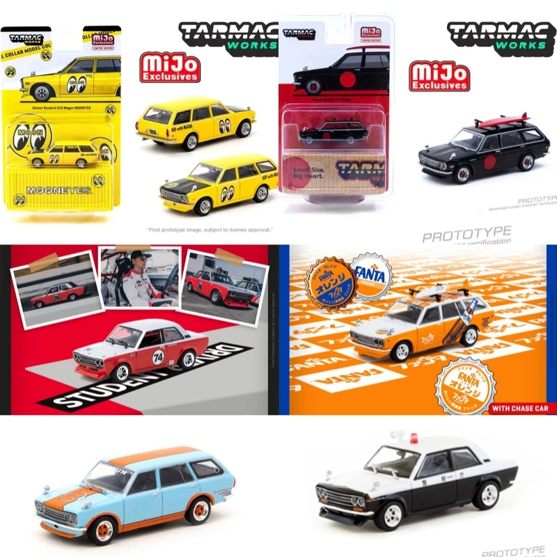 Tarmac Works TW 1:64 Datsun Bluebird 510 Wagon Sedan Mooneyes BRE46 Diecast Model Car
Tarmac Works TW 1:64 Datsun Bluebird 510 Wagon Sedan Mooneyes BRE46 Diecast Model Car