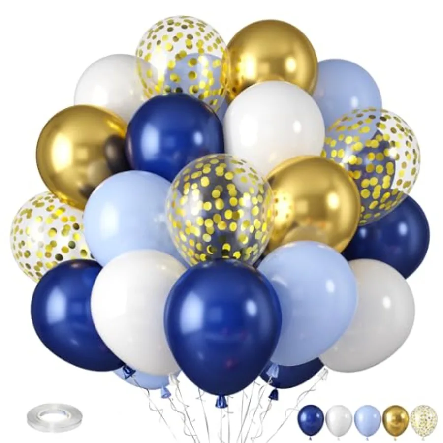 Royal Blue and Gold Balloons, Blue and White Gold Balloons, Macaron Navy Golden Confetti Latex Balloon Graduation Balloon for B
Royal Blue and Gold Balloons, Blue and White Gold Balloons, Macaron Navy Golden Confetti Latex Balloon Graduation Balloon for B