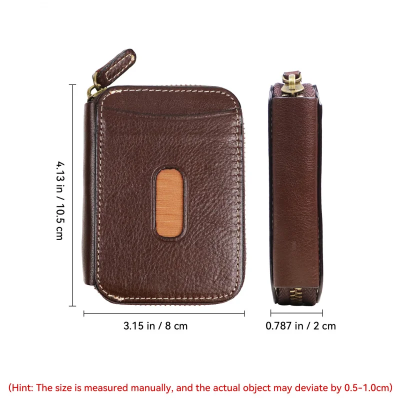 Genuine Leather Card Wallet Large Capacity Coin Purse With Zipper Credit Card Holder Pocket Multi-card Organizer Bag
Genuine Leather Card Wallet Large Capacity Coin Purse With Zipper Credit Card Holder Pocket Multi-card Organizer Bag
