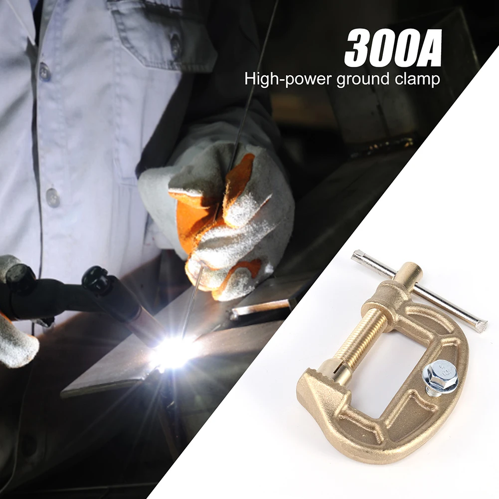 300A Ground Clamp High Power Brass Welding Electrode Holder G-shaped Cable Clip Clamp Replacement for Argon Arc Welding Machine
300A Ground Clamp High Power Brass Welding Electrode Holder G-shaped Cable Clip Clamp Replacement for Argon Arc Welding Machine