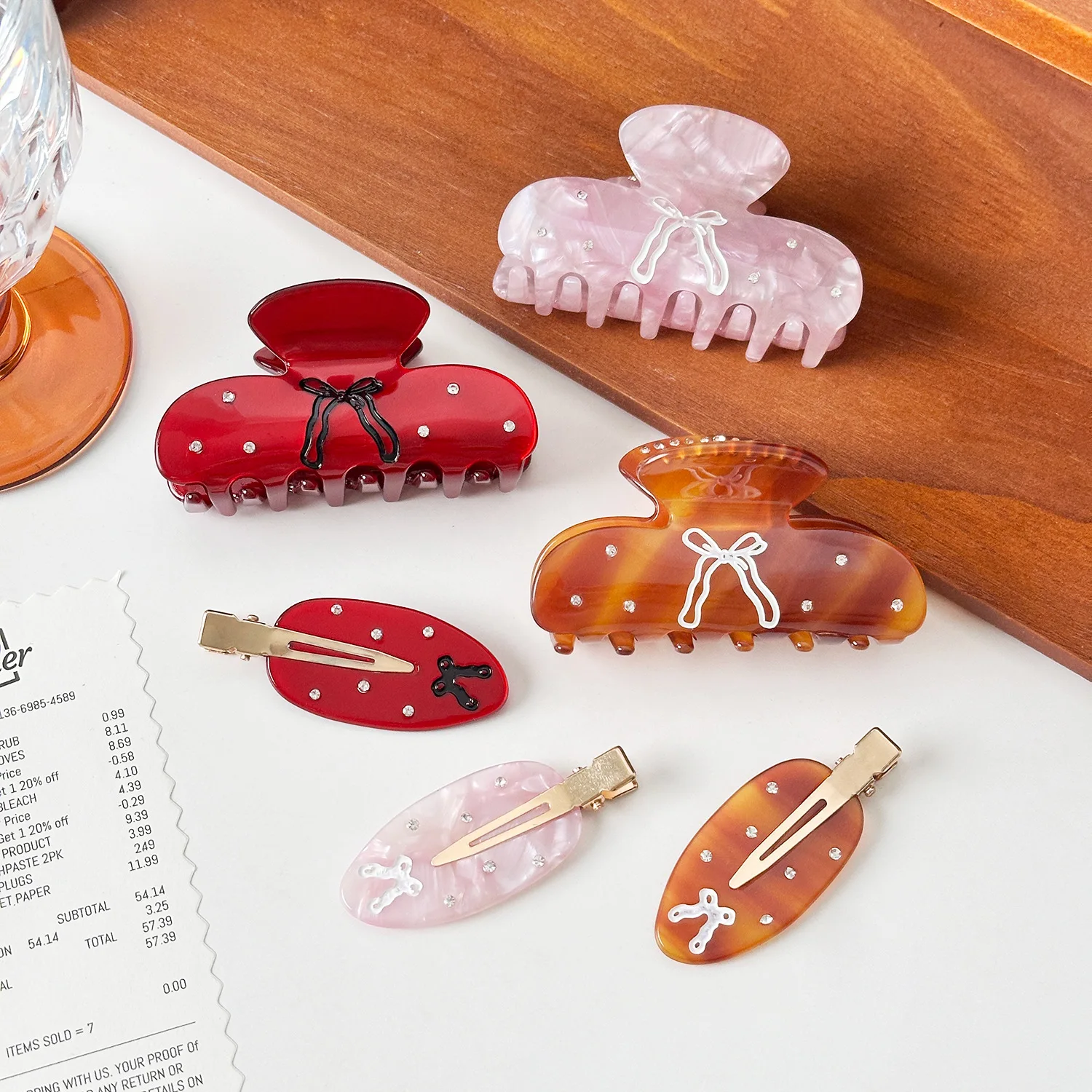 Dowell Korean Style Sweet Design Acetate Hair Clips 2-Piece Set Women's Hair Accessories
Dowell Korean Style Sweet Design Acetate Hair Clips 2-Piece Set Women's Hair Accessories