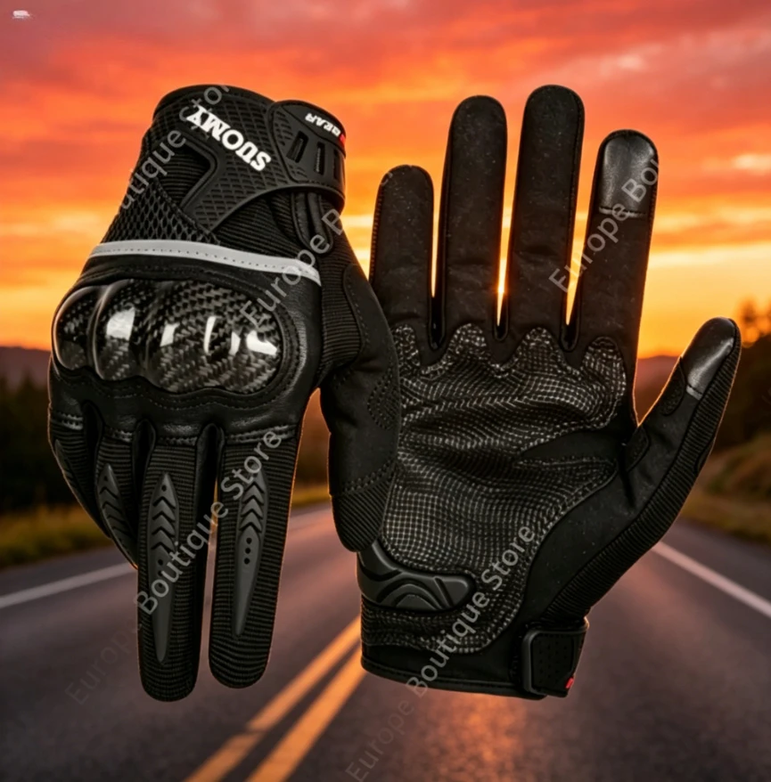 2026 NEW Lightweight Breathable Touch Screen Spring Summer Gloves Men Women Carbon Fiber Shell Anti Fall Motorcycle Equipment
2026 NEW Lightweight Breathable Touch Screen Spring Summer Gloves Men Women Carbon Fiber Shell Anti Fall Motorcycle Equipment