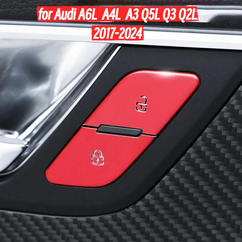 Car Door Locks Switch Buttons Cover Trim for Audi A6L A4L A3 Q5L Q3 Q2L Interior Accessories 2017-2024
Car Door Locks Switch Buttons Cover Trim for Audi A6L A4L A3 Q5L Q3 Q2L Interior Accessories 2017-2024