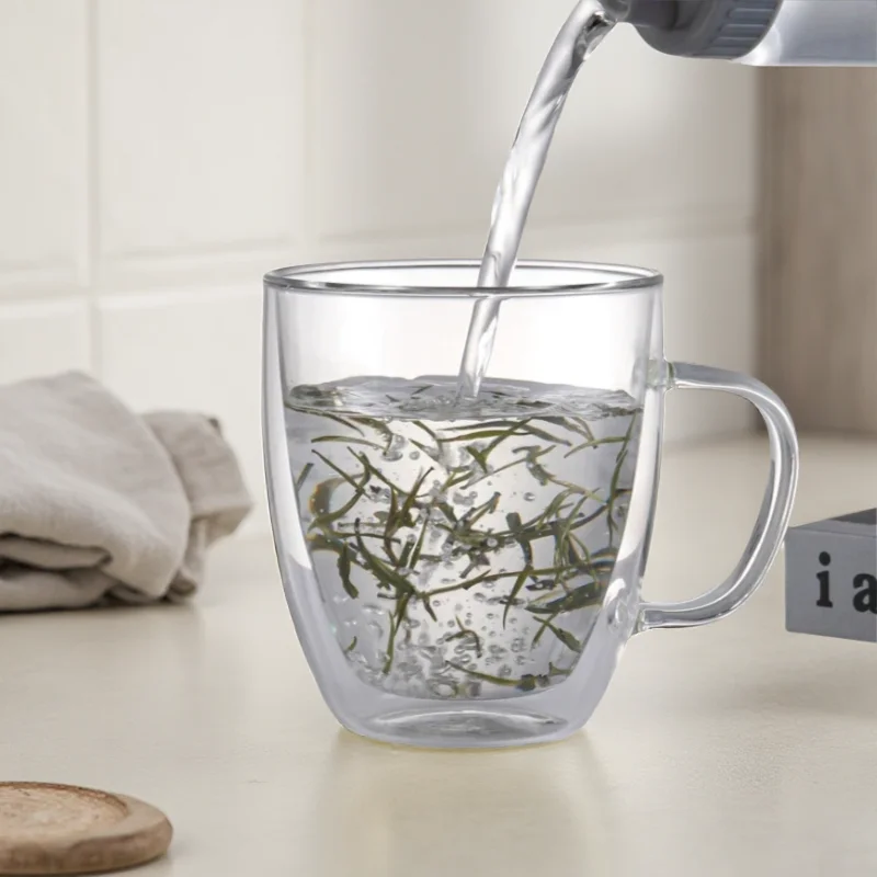 Double Layer High Borosilicate Glass Cup, Heat Resistant Handheld Mug, Creative High Value Office Home Coffee Drinkware
Double Layer High Borosilicate Glass Cup, Heat Resistant Handheld Mug, Creative High Value Office Home Coffee Drinkware