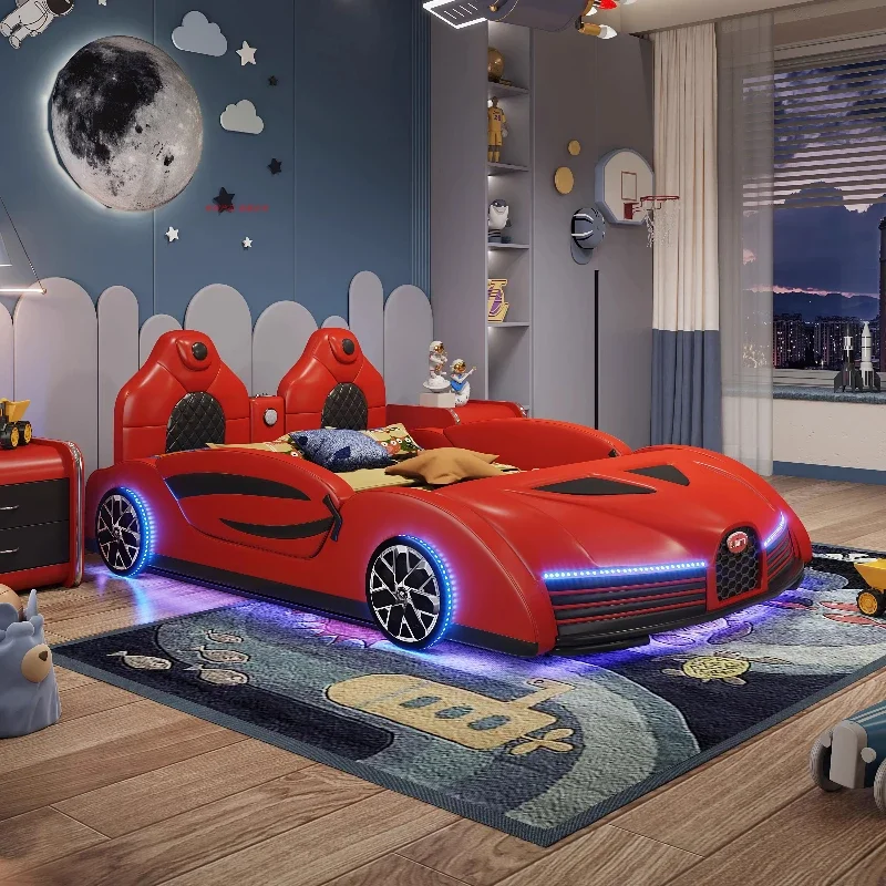 with scissor door lights front storage sound system frame headboard cama king bedroom furniture Equipped Car children's bed home
with scissor door lights front storage sound system frame headboard cama king bedroom furniture Equipped Car children's bed home