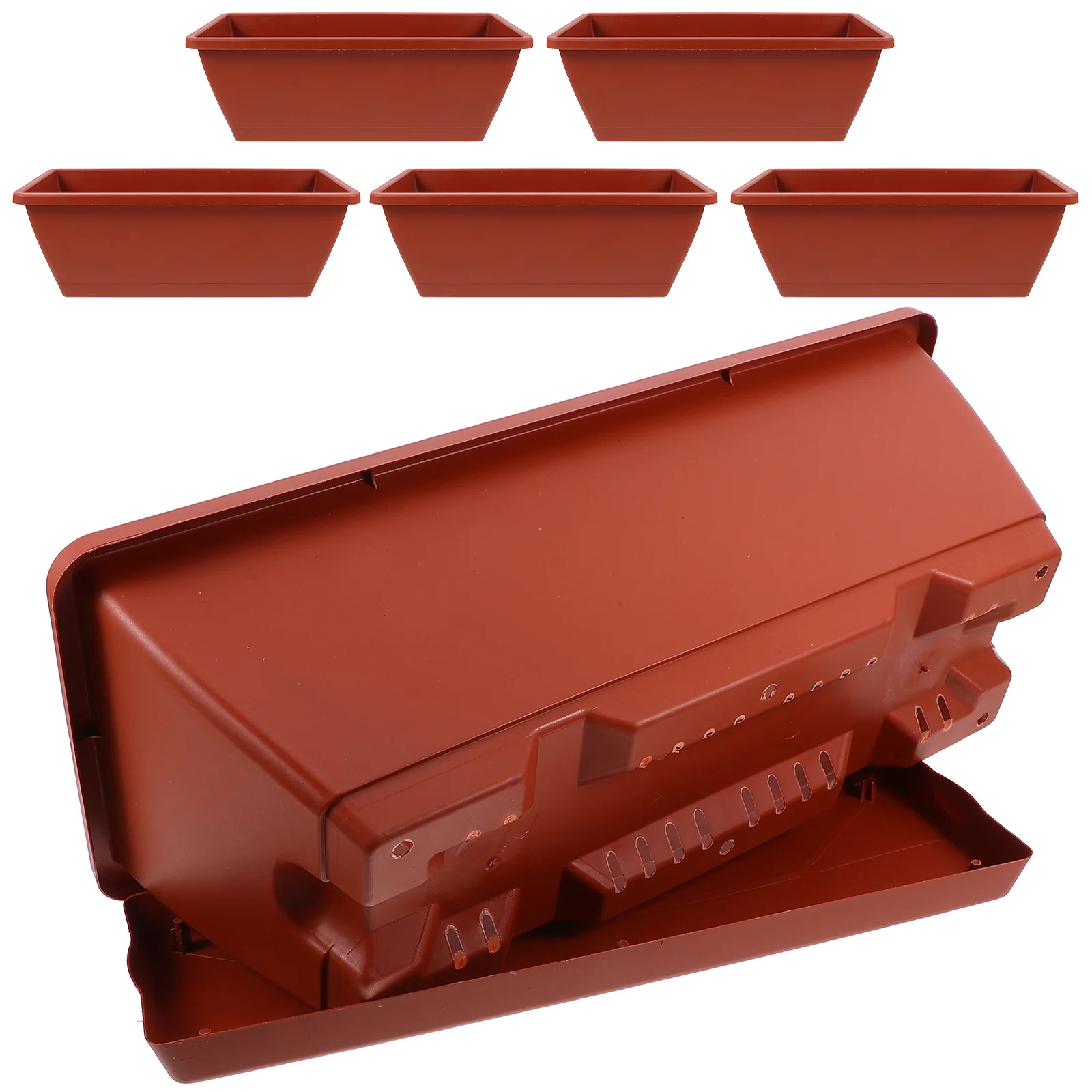 6 Pcs Planter Thicken Flowerpot Holder Home Decorations Bonsai Plastic Gardening Container Office Large Decorative Lightweight
6 Pcs Planter Thicken Flowerpot Holder Home Decorations Bonsai Plastic Gardening Container Office Large Decorative Lightweight