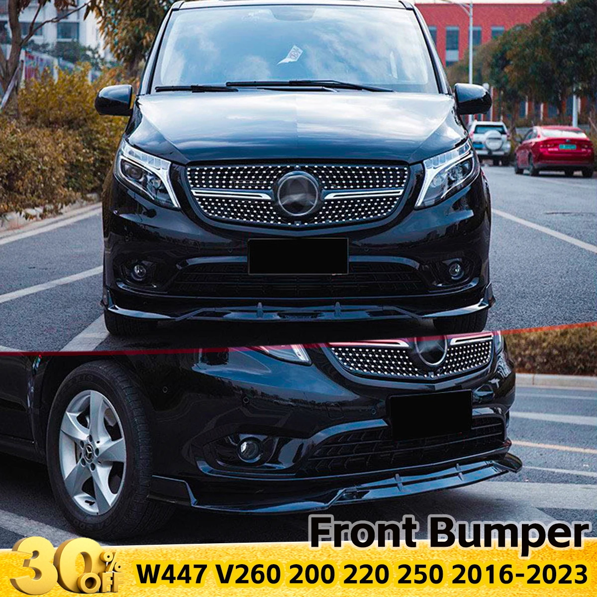 Car Front Bumper Lip Spoiler Splitter Diffuser Body Kit for Mercedes-Benz Vito W447 V260 200 220 250 (2016-2023) Accessories
Car Front Bumper Lip Spoiler Splitter Diffuser Body Kit for Mercedes-Benz Vito W447 V260 200 220 250 (2016-2023) Accessories