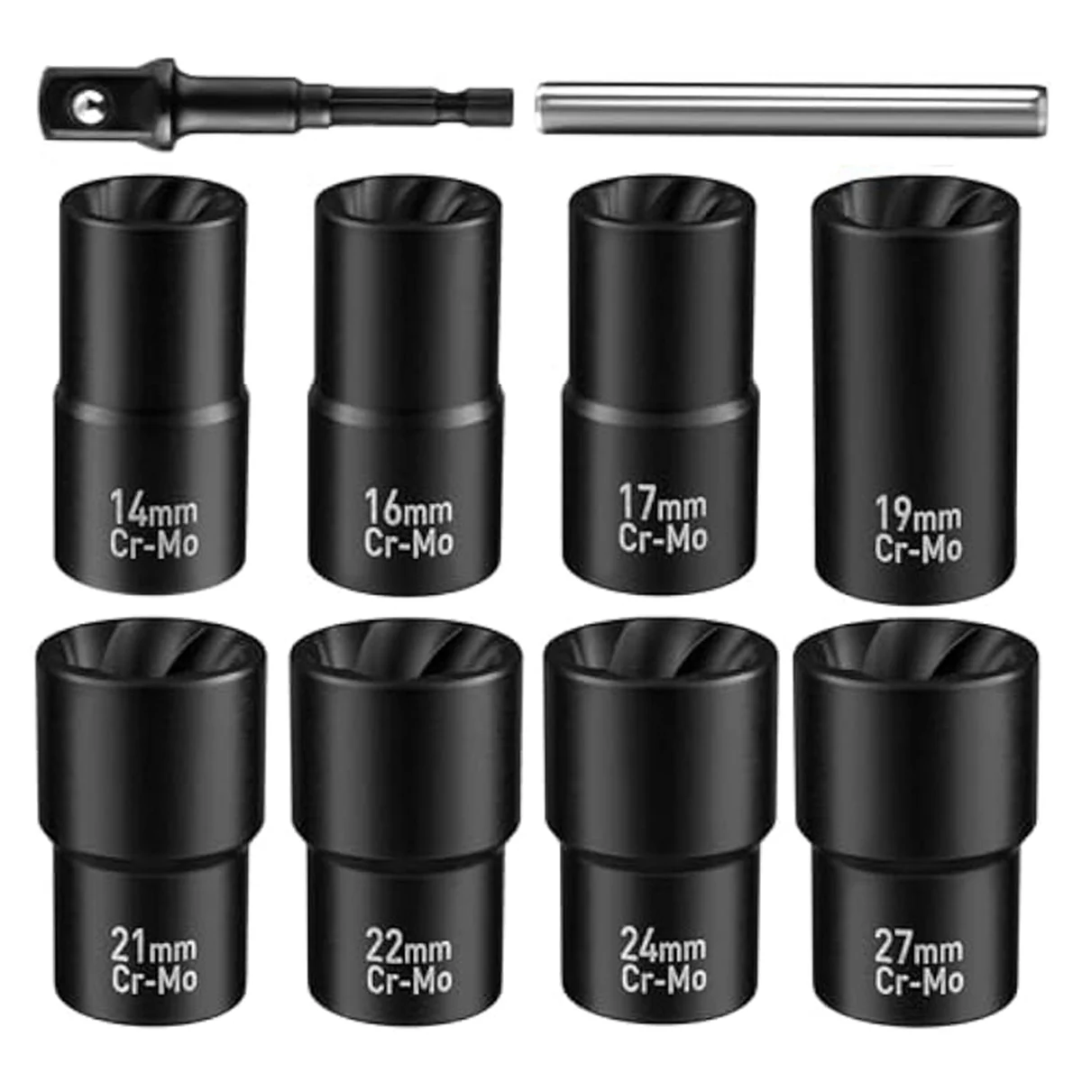 Wheel Lock Removal Kit,10Pcs Lug Nut Remover,1/2Inch-Drive Impact Out Bolt Extractor Socket for Removing Damaged
Wheel Lock Removal Kit,10Pcs Lug Nut Remover,1/2Inch-Drive Impact Out Bolt Extractor Socket for Removing Damaged