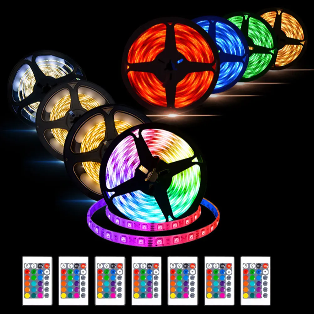 USB RGB LED Strip Light 5V SMD2835 remote control 16 colors flexible lamp DIY room TV Background computer Decoration Lighting
USB RGB LED Strip Light 5V SMD2835 remote control 16 colors flexible lamp DIY room TV Background computer Decoration Lighting