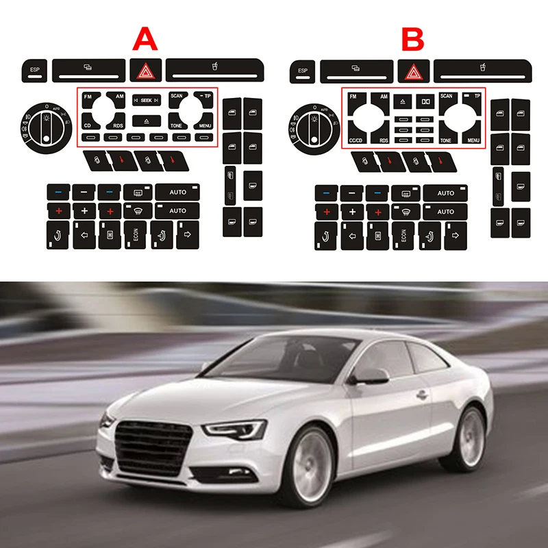 1 Set Car Button Repair Decal Sticker Door Lock Window Air Conditioner Repair For Audi A4 B6 B7/A6/A2 A3 Button Repair Sticker
1 Set Car Button Repair Decal Sticker Door Lock Window Air Conditioner Repair For Audi A4 B6 B7/A6/A2 A3 Button Repair Sticker