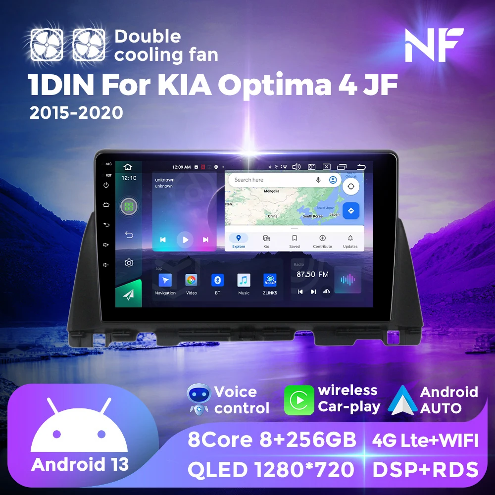 NF Dual Cooling Fan Android All in One For KIA Optima 4 JF 2015-2020 Car Radio Multimedia Player GPS Navi For Wireless Carplay
NF Dual Cooling Fan Android All in One For KIA Optima 4 JF 2015-2020 Car Radio Multimedia Player GPS Navi For Wireless Carplay