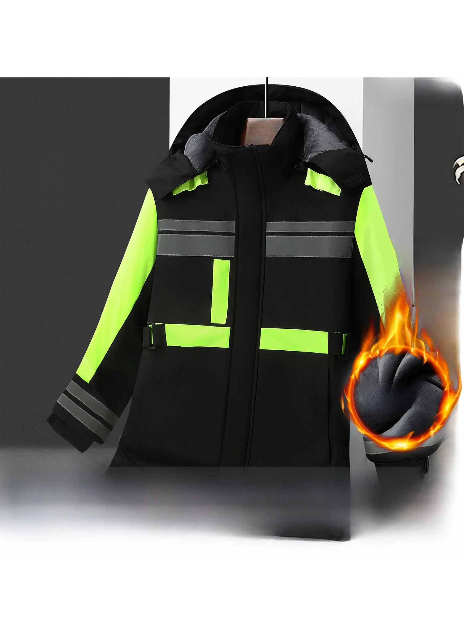 Мужская зимняя утепленная куртка на флисовой подкладке, ветрозащитная, светоотражающая, для работы на улице, повседневная, с длинными рукавами, на молнии
Мужская зимняя утепленная куртка на флисовой подкладке, ветрозащитная, светоотражающая, для работы на улице, повседневная, с длинными рукавами, на молнии