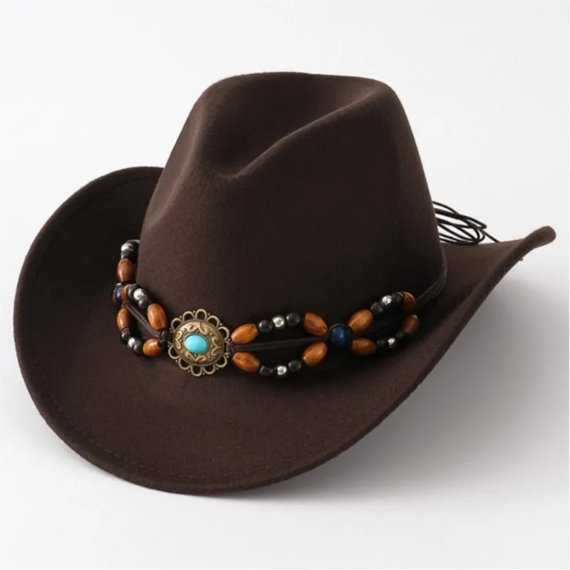 Stylish men's and women's felt hats with large brims
Stylish men's and women's felt hats with large brims
