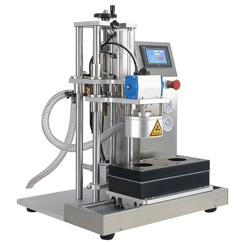 Semi Automatic Desktop Glass Bottle Twist Off Lid Capper Glass Jar Vacuum Sealer Vacuum Capping Machine
Semi Automatic Desktop Glass Bottle Twist Off Lid Capper Glass Jar Vacuum Sealer Vacuum Capping Machine