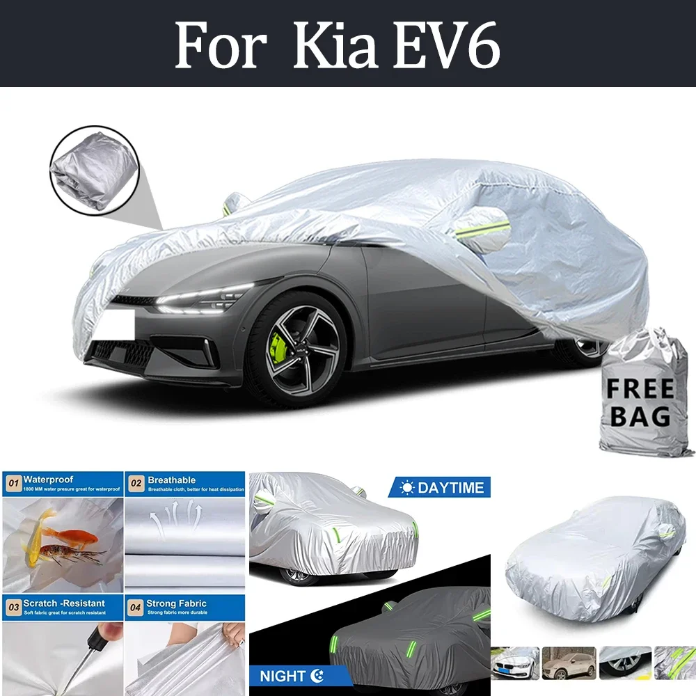 For Kia EV6 Car Cover Outdoor Protection Covers Snow Sunshade Waterproof Dustproof Exterior UV Car Accessories
For Kia EV6 Car Cover Outdoor Protection Covers Snow Sunshade Waterproof Dustproof Exterior UV Car Accessories