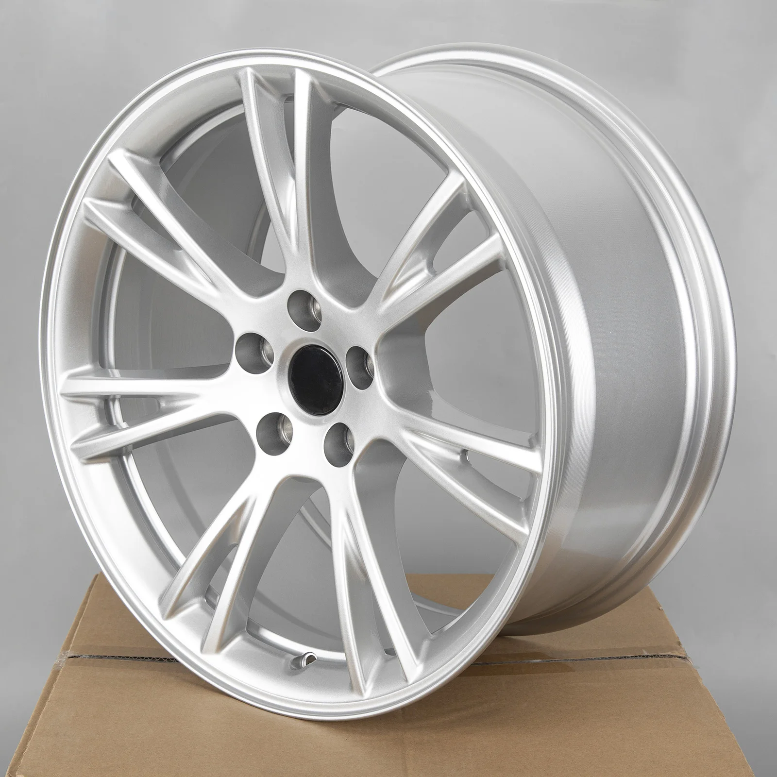 19x9.5 Inch Silver OEM Replica Alloy Wheels Rims Fit for 2017-2021 Tesla Model 3 Model Y 5x114.3 PCD ET45 CB64.1 5 Spoke Direct Replacement Aluminum Car Wheel Rim
19x9.5 Inch Silver OEM Replica Alloy Wheels Rims Fit for 2017-2021 Tesla Model 3 Model Y 5x114.3 PCD ET45 CB64.1 5 Spoke Direct Replacement Aluminum Car Wheel Rim