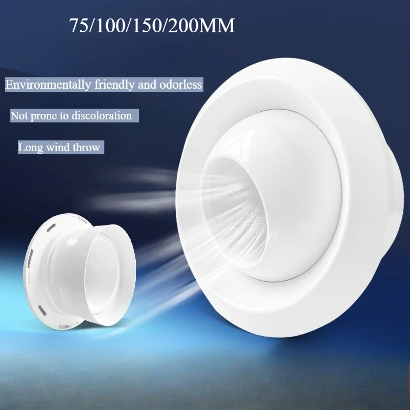 ABS Circular Jet Spherical Nozzle Air Vent for Airport Station Central Ventilation Adjustable Remote Jet Air System Outlet Valve
ABS Circular Jet Spherical Nozzle Air Vent for Airport Station Central Ventilation Adjustable Remote Jet Air System Outlet Valve