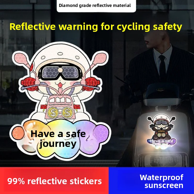 Car Decal Electric Vehicle Reflective Sticker Personalized Cartoon Motorcycle Night Warning Decal Scratch Cover Decal
Car Decal Electric Vehicle Reflective Sticker Personalized Cartoon Motorcycle Night Warning Decal Scratch Cover Decal