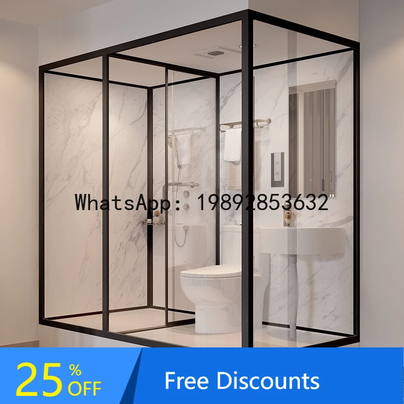 CZ Integrated Shower Room All-in-One Household Dormitory Bathroom Toilet Dry-Wet Separation Engineering Rural Integrated Toilet
CZ Integrated Shower Room All-in-One Household Dormitory Bathroom Toilet Dry-Wet Separation Engineering Rural Integrated Toilet