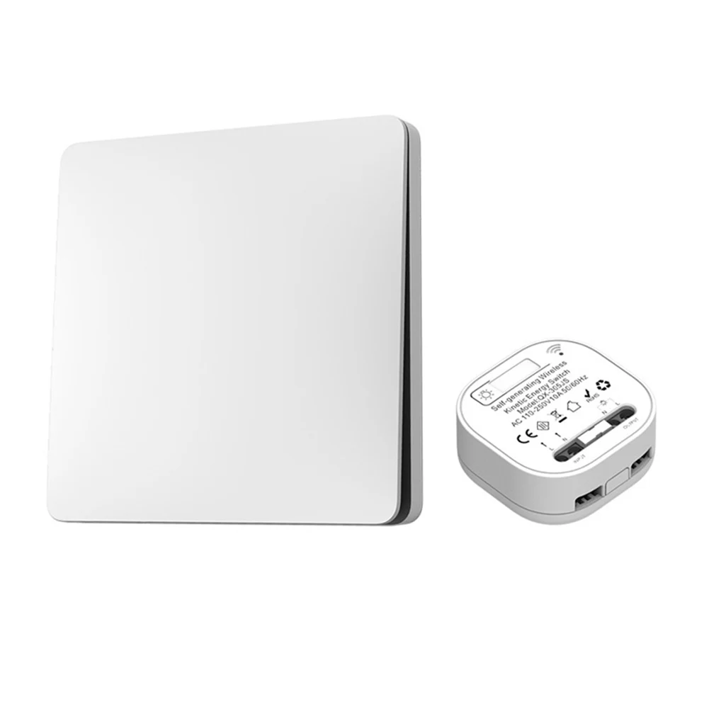 Wireless Switch 86 Rocker Type Self Powered Standby Power 433.92MHz Transmission Distance 30m Indoor 100m Outdoor
Wireless Switch 86 Rocker Type Self Powered Standby Power 433.92MHz Transmission Distance 30m Indoor 100m Outdoor