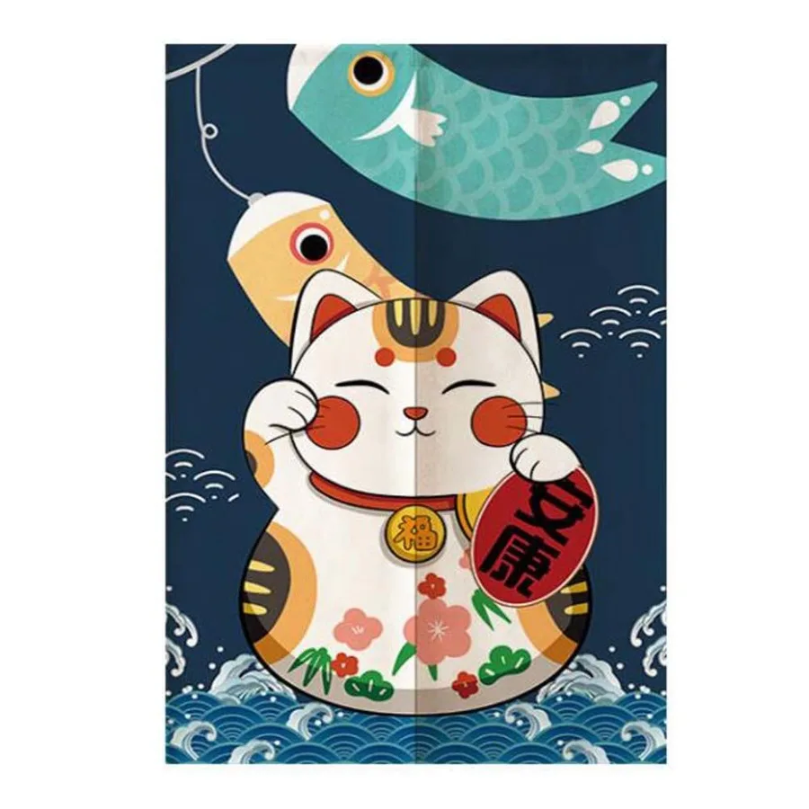 Japanese Style Fortune Cat Door Curtain Kitchen Partition Curtain Restaurant Half Curtain Sushi Ramen Dr Short Curtain 31x47 In
Japanese Style Fortune Cat Door Curtain Kitchen Partition Curtain Restaurant Half Curtain Sushi Ramen Dr Short Curtain 31x47 In
