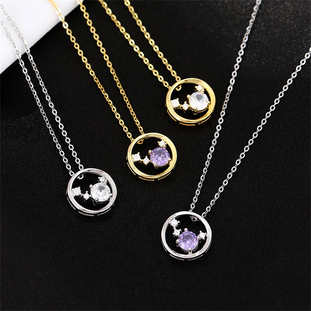 Корейский аксессуар из стерлингового серебра S925, ожерелье большого круга, высококачественная инкрустированная бриллиантами, элегантная классическая универсальная текстура
Корейский аксессуар из стерлингового серебра S925, ожерелье большого круга, высококачественная инкрустированная бриллиантами, элегантная классическая универсальная текстура