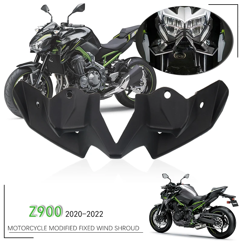 Motorcycle Front Downforce Naked Frontal Spoilers Fairing Aerodynamic Winglets Guard Fit For Z900 Z 900 2020-2024 2022
Motorcycle Front Downforce Naked Frontal Spoilers Fairing Aerodynamic Winglets Guard Fit For Z900 Z 900 2020-2024 2022