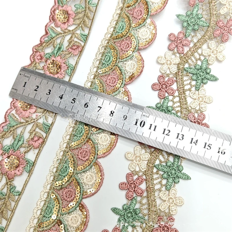 1 Yards Flower Embroidered Lace Ribbon Water Soluble Fabric DIY Garment Accessories Lace Trim Sewing Craft
1 Yards Flower Embroidered Lace Ribbon Water Soluble Fabric DIY Garment Accessories Lace Trim Sewing Craft