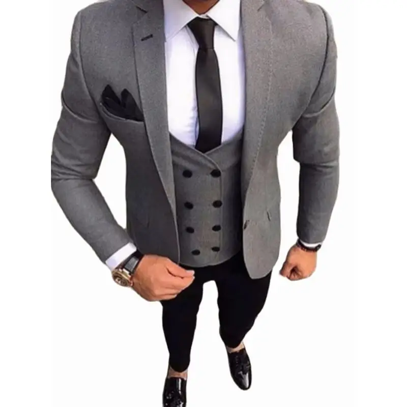 Classic Men Suits 3 Piece 2025 Slim Fit Formal Wedding Prom Gray Tuxedo Groomsmen Wedding Dress Male Suit ( Blazer+Pants+Vest )
Classic Men Suits 3 Piece 2025 Slim Fit Formal Wedding Prom Gray Tuxedo Groomsmen Wedding Dress Male Suit ( Blazer+Pants+Vest )