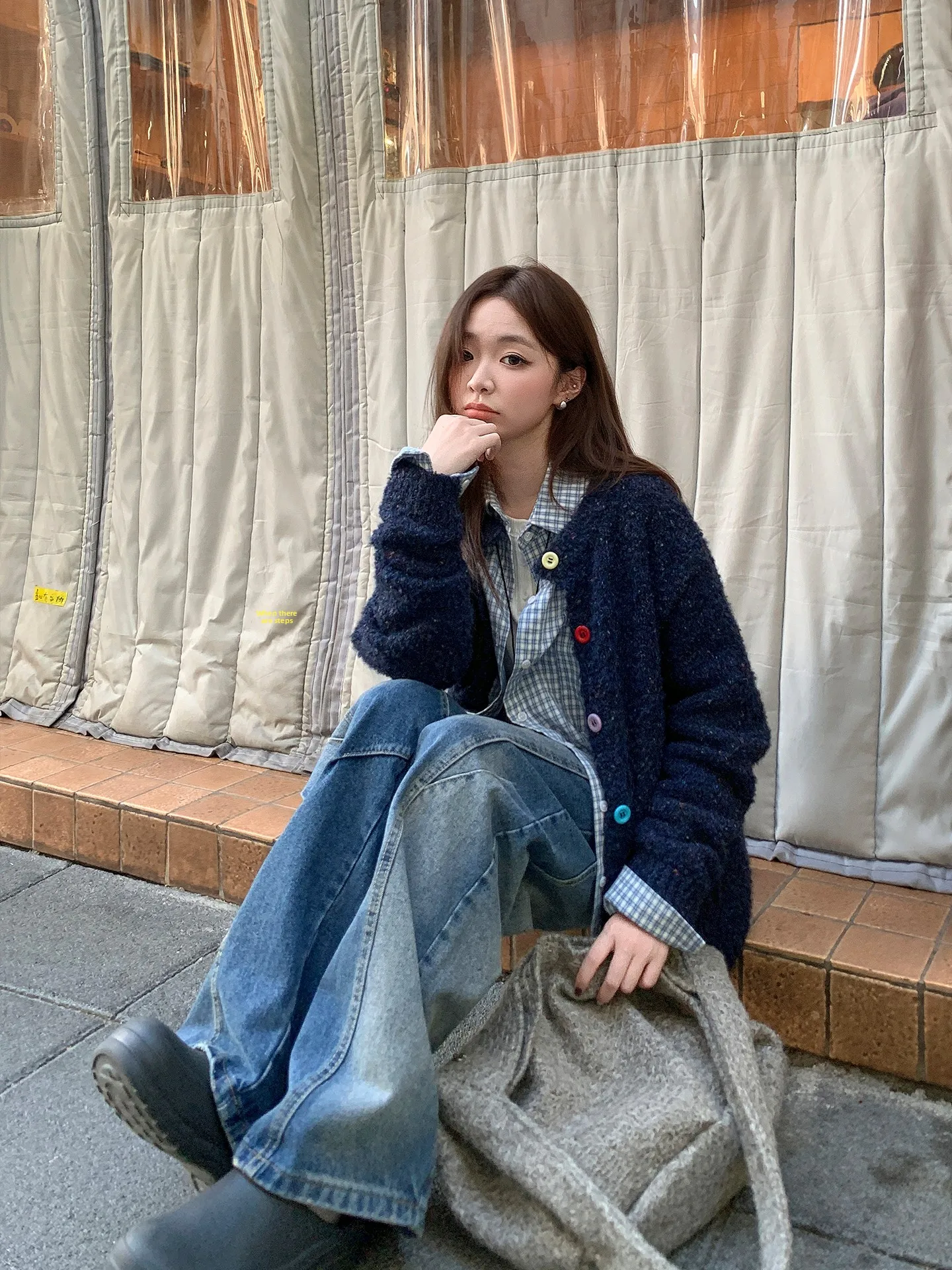 Loose Women's Knitted Sweater Tead Pear ape Glutinous Rice Cake Early Autumn Lazy Open Cardigan Casual Sle
Loose Women's Knitted Sweater Tead Pear ape Glutinous Rice Cake Early Autumn Lazy Open Cardigan Casual Sle