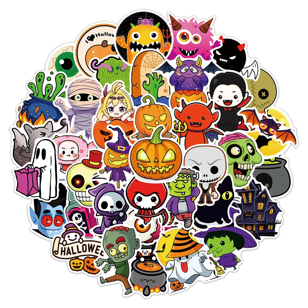 10/30/50pcs Cartoon Halloween Horror Gothic Witch Graffiti Stickers Laptop Skateboard Luggage Motorcycle Car Sticker Kid Toy
10/30/50pcs Cartoon Halloween Horror Gothic Witch Graffiti Stickers Laptop Skateboard Luggage Motorcycle Car Sticker Kid Toy