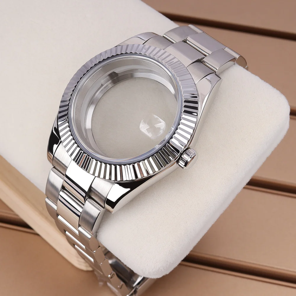 39mm/36mm Fluted Watch Case Sapphire Glass For Datejust Air King Oyster NH35 NH36 NH38 NH34 NH70 Miyota8215 8205 Movt 28.5mmDial
39mm/36mm Fluted Watch Case Sapphire Glass For Datejust Air King Oyster NH35 NH36 NH38 NH34 NH70 Miyota8215 8205 Movt 28.5mmDial