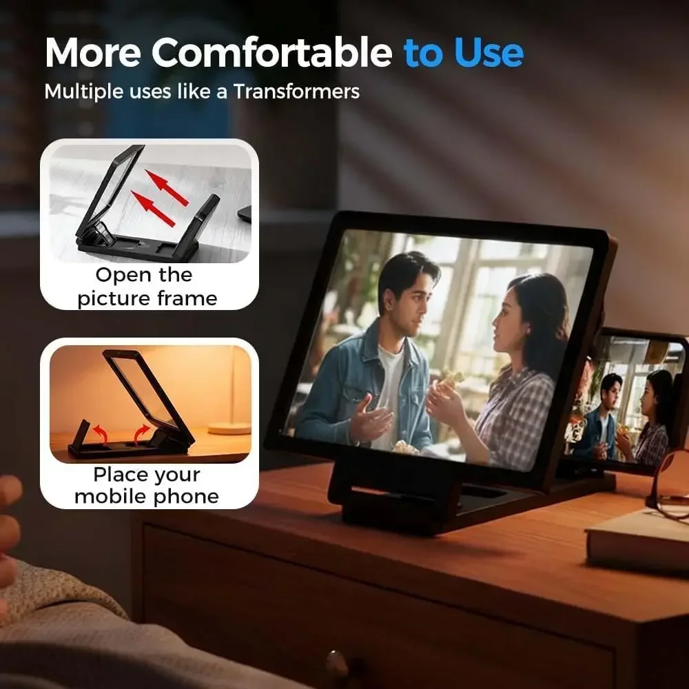 1PC Screen Amplifier Folding Mobile Phone Magnifying Glass HD Stand Video Amplifier Bracket Enlarge Stand Eyes Protection
1PC Screen Amplifier Folding Mobile Phone Magnifying Glass HD Stand Video Amplifier Bracket Enlarge Stand Eyes Protection