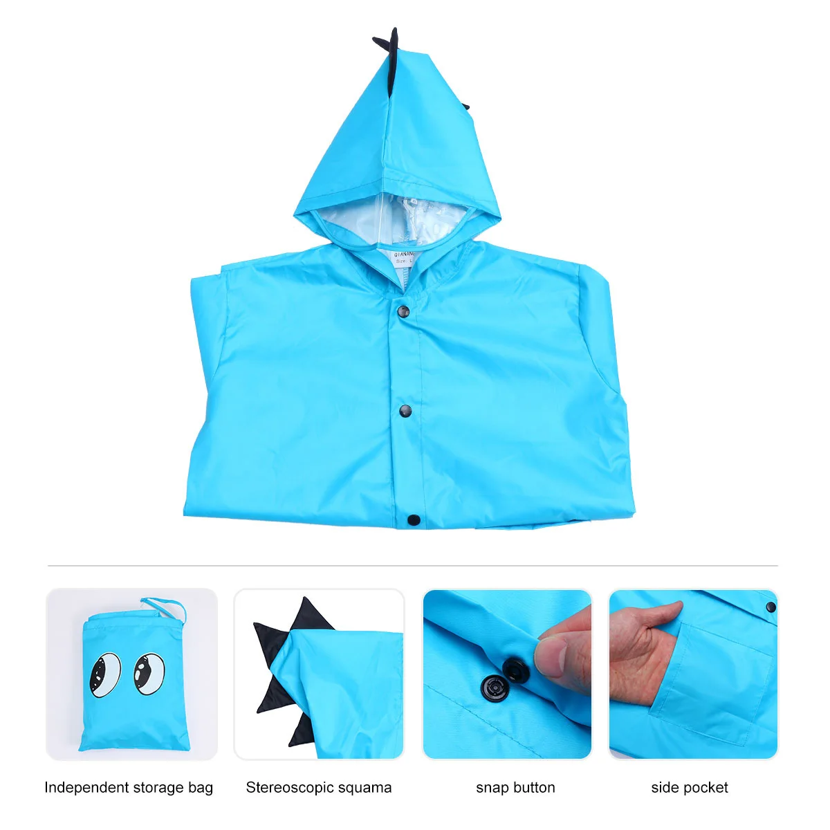 Dinosaur Raincoat Kids Lightweight Waterproof Outdoor Poncho Cartoon Pattern Foldable Portable Reusable Travel Cycling Riding
Dinosaur Raincoat Kids Lightweight Waterproof Outdoor Poncho Cartoon Pattern Foldable Portable Reusable Travel Cycling Riding