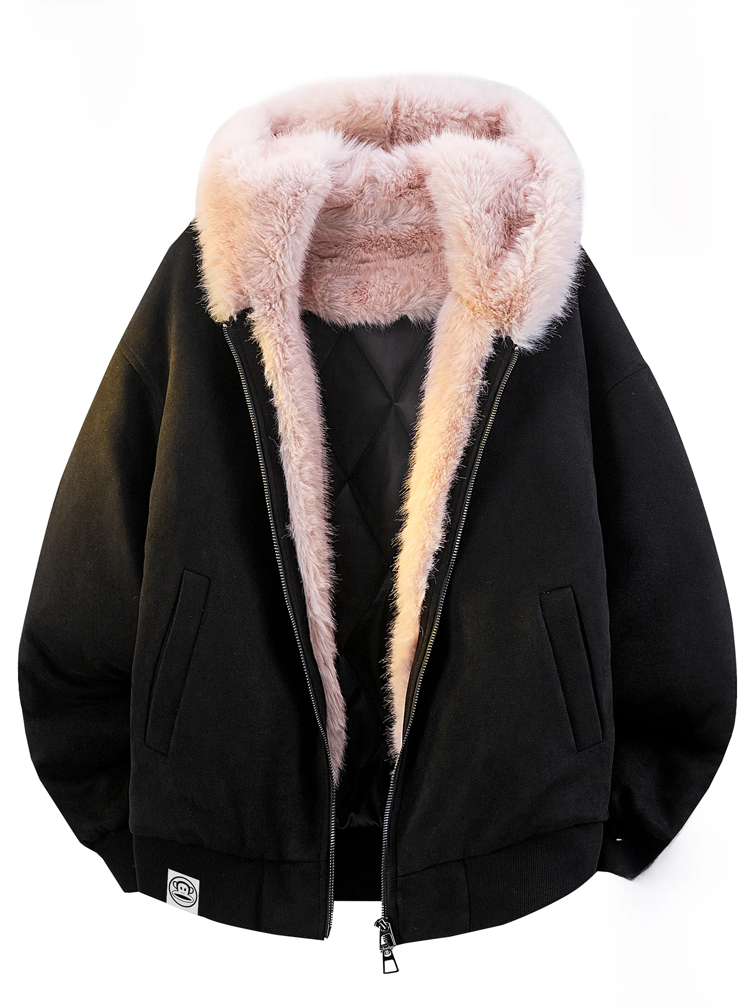 PaulFrank Monkey Hooded Thiened Cotton Jaet Men's Winter New Casual Warm Loose Outerwear with Fur Collar Youth Faion
PaulFrank Monkey Hooded Thiened Cotton Jaet Men's Winter New Casual Warm Loose Outerwear with Fur Collar Youth Faion