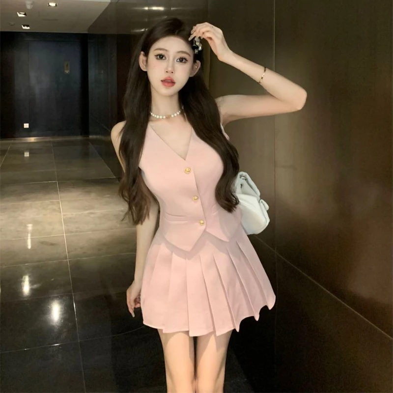 Mini Women's Two Skirt Piece Set Short Clothing Trend 2025 Stylish Elegant Casual Formal Event Cheap Offers Korea Female Outfits
Mini Women's Two Skirt Piece Set Short Clothing Trend 2025 Stylish Elegant Casual Formal Event Cheap Offers Korea Female Outfits