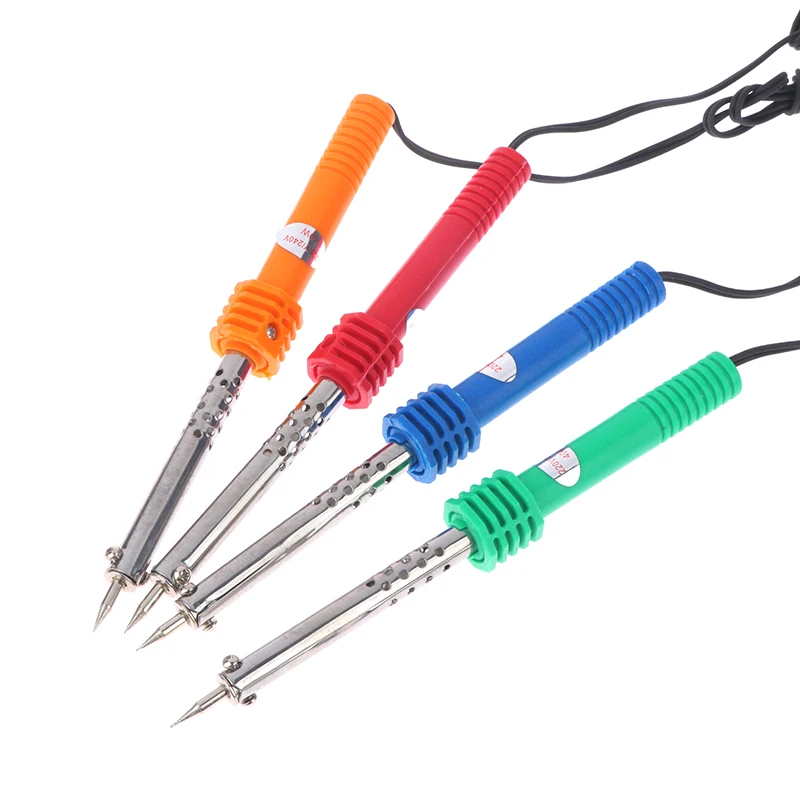 30W Welding Soldering Iron With Plastic Handle Soldering Iron Welder Tool 220V Electric Solder Iron Random Color
30W Welding Soldering Iron With Plastic Handle Soldering Iron Welder Tool 220V Electric Solder Iron Random Color