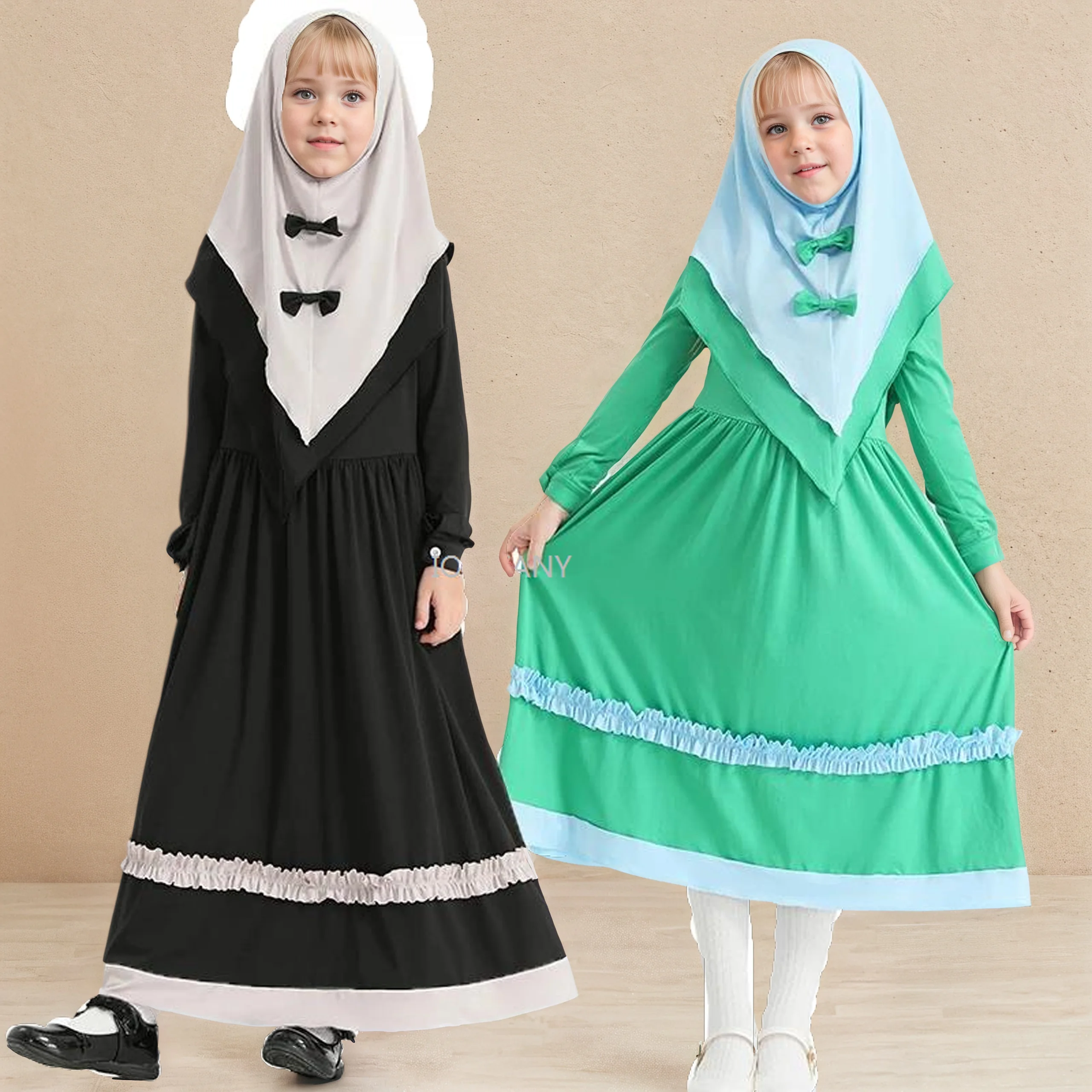 2025 Girls 2-12y Middle East Arab Muslim Islamic Costume Children's Medieval Clothing Abaya Dress With Hijab Long Sleeve
2025 Girls 2-12y Middle East Arab Muslim Islamic Costume Children's Medieval Clothing Abaya Dress With Hijab Long Sleeve