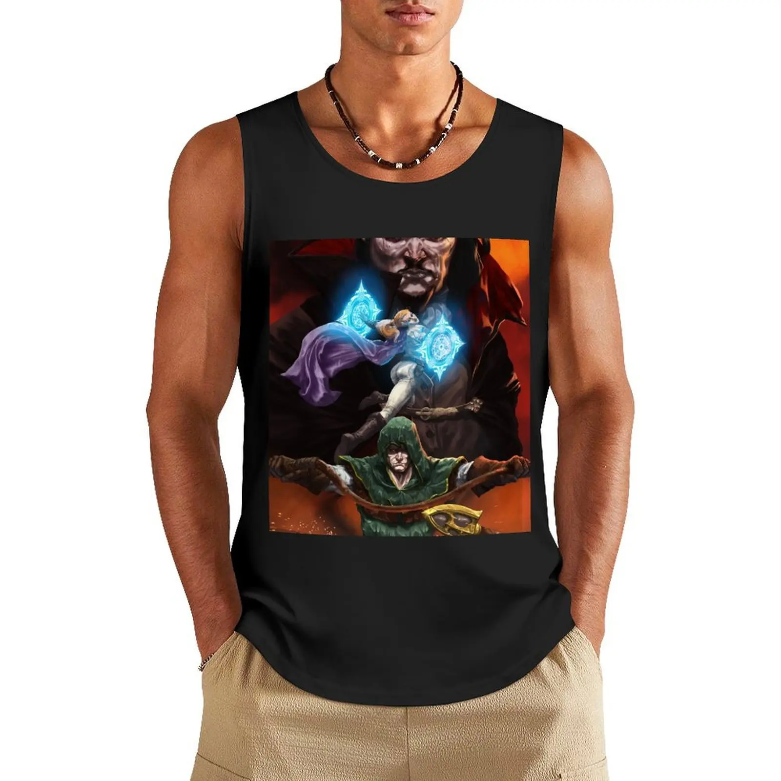 Vampire Survivors Official Game Art Tank Top Japanese t-shirt Men's gym t-shirt Vest summer 2025
Vampire Survivors Official Game Art Tank Top Japanese t-shirt Men's gym t-shirt Vest summer 2025