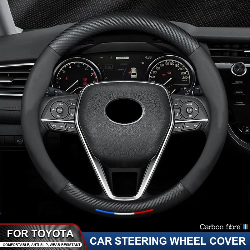 Car Steering Wheel Cover For Toyota Corlla Camry Yaris Auris C-HR RAV4 Land Cruiser Prius Harrier bz3 bz4 Highlander Levin Prado
Car Steering Wheel Cover For Toyota Corlla Camry Yaris Auris C-HR RAV4 Land Cruiser Prius Harrier bz3 bz4 Highlander Levin Prado