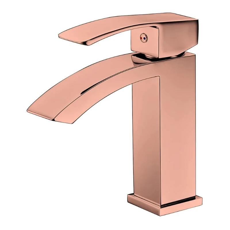 Modern Design Rose Gold Basin Faucet Single Hole Wholesale Solid Brass Hot and Cold Bathroom Faucet
Modern Design Rose Gold Basin Faucet Single Hole Wholesale Solid Brass Hot and Cold Bathroom Faucet