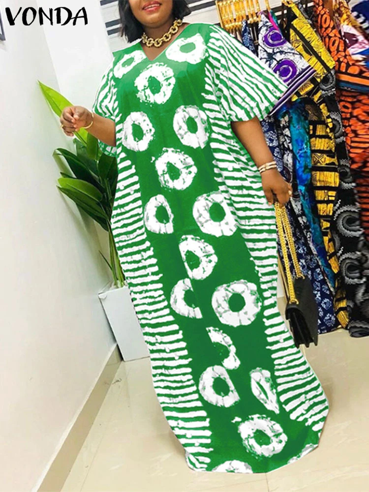 Plus Size 5XL VONDA Women Summer Party Maxi Dress Bohemian Long Vestidos 2025 Vintage Printed Sundress Casual V-Neck Robe
Plus Size 5XL VONDA Women Summer Party Maxi Dress Bohemian Long Vestidos 2025 Vintage Printed Sundress Casual V-Neck Robe