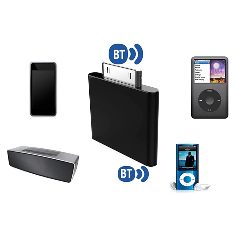 ГОРЯЧИЙ 30-контактный аудиопередатчик Bluetooth для IPod Classic IPod Nano Touch, беспроводной стерео аудиоадаптер, Bluetooth-ключ
ГОРЯЧИЙ 30-контактный аудиопередатчик Bluetooth для IPod Classic IPod Nano Touch, беспроводной стерео аудиоадаптер, Bluetooth-ключ