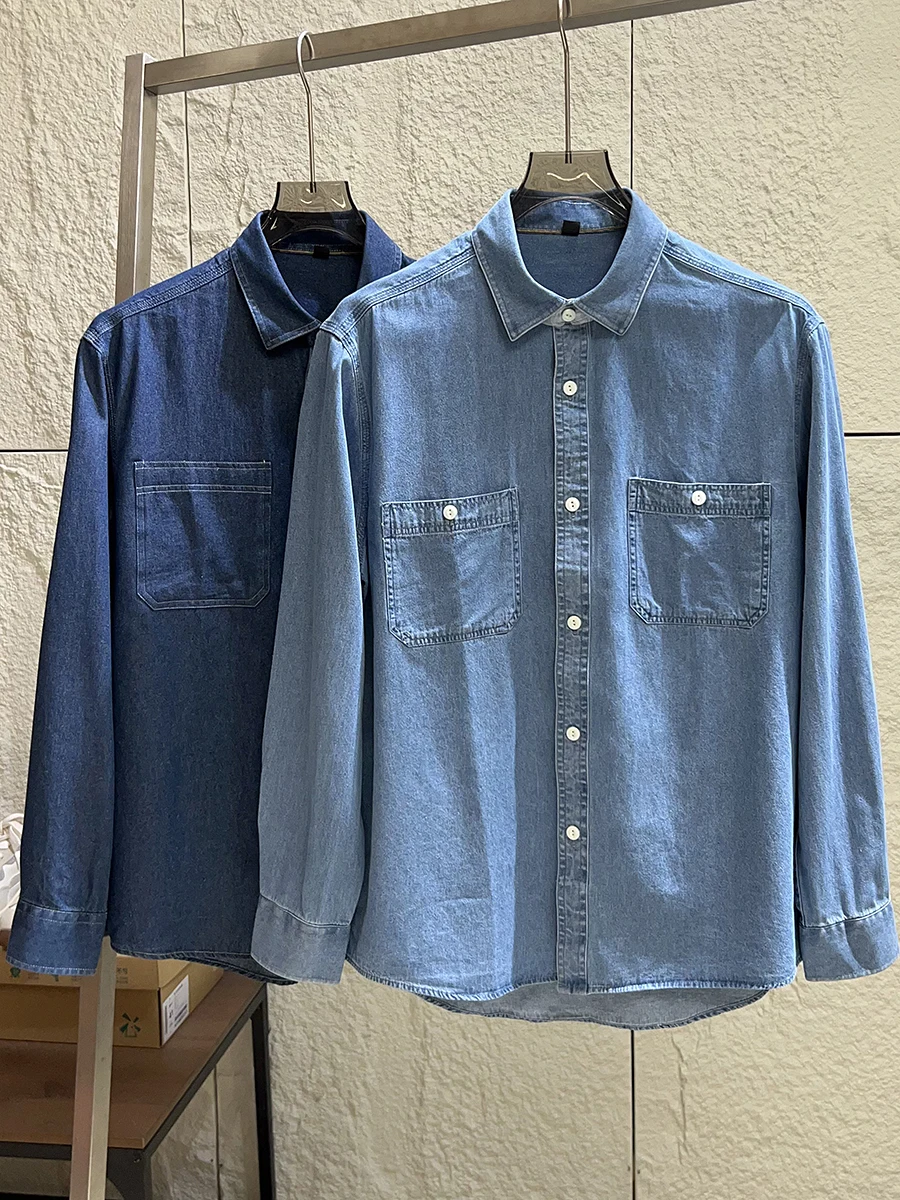 Retro American Casual Cotton Denim Shirt Long Sleeve Men's Autumn Workwear Lightweight Jacket Breathable Comfortable Fit
Retro American Casual Cotton Denim Shirt Long Sleeve Men's Autumn Workwear Lightweight Jacket Breathable Comfortable Fit